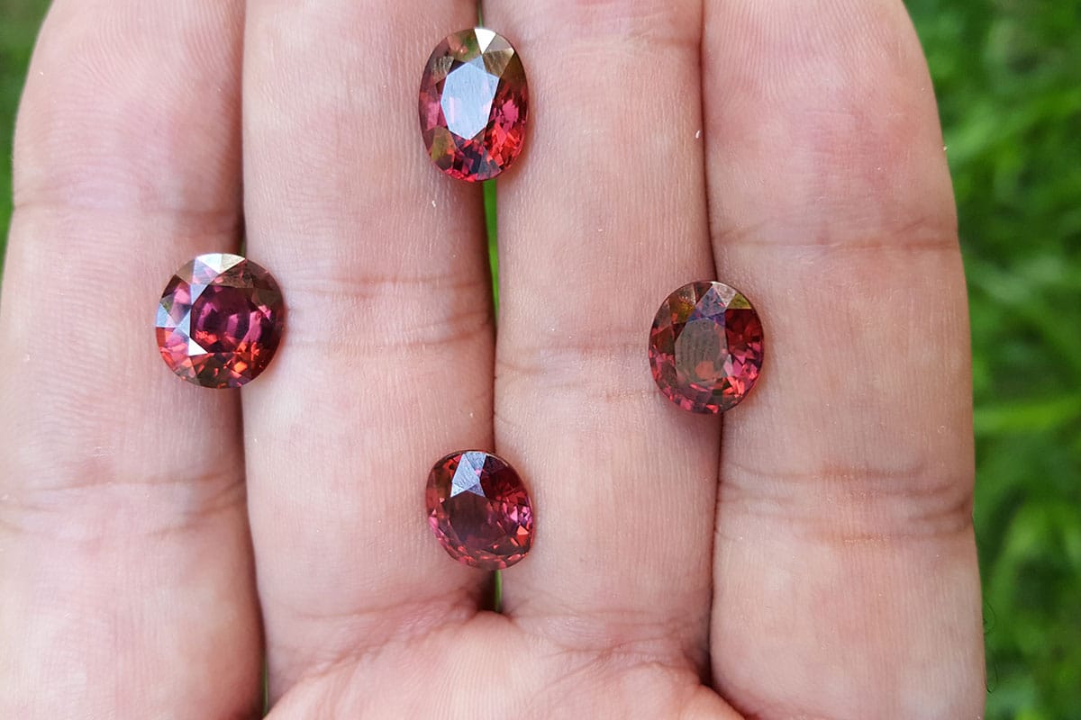 Pink zircon crystal stone meaning and value for jewelry