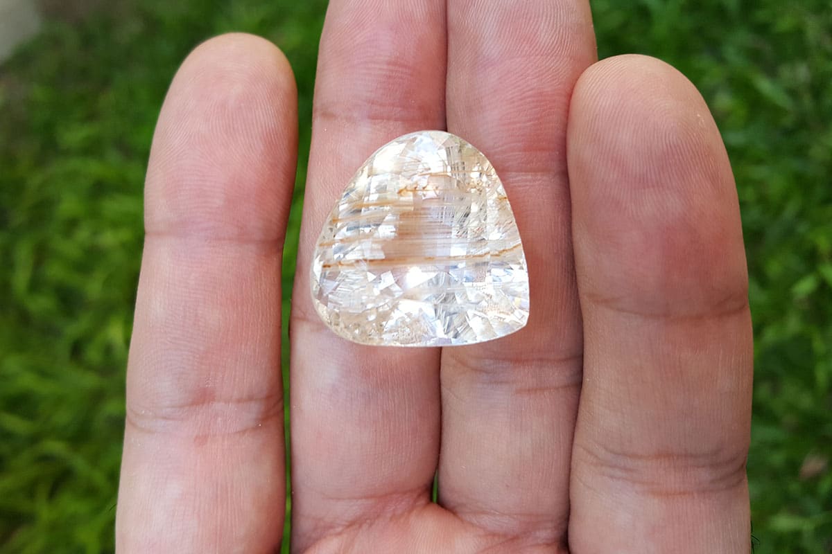 Rutilated topaz