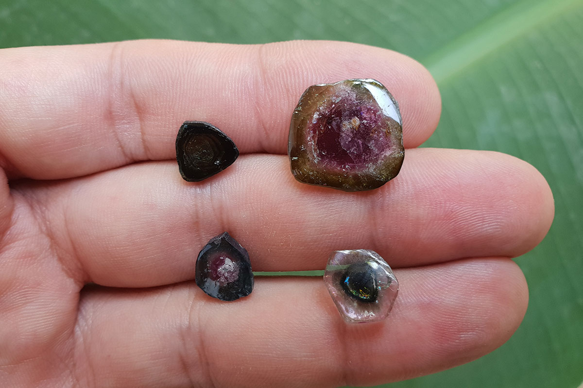 Watermelon tourmaline crystal stone meaning and gemstone properties