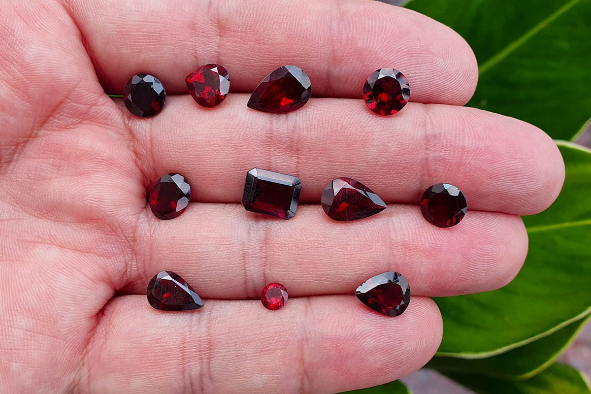 Pyrope red garnet is the birthstone of January